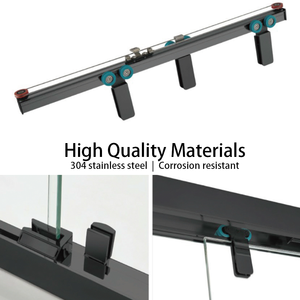 Enceinte <span class=keywords><strong>de</strong></span> <span class=keywords><strong>douche</strong></span> en verre coulissante à trois portes ultra-durable zéro espace au sol requis <span class=keywords><strong>joint</strong></span> étanche en verre trempé <span class=keywords><strong>pour</strong></span> salle <span class=keywords><strong>de</strong></span> bain - Product Image 5