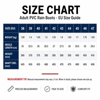 Bottes de pluie pour adultes en PVC, résistantes à l'huile, aux acides et aux alcalis, antidérapantes, avec embout renforcé, bottes de travail industrielles pour la ferme, avec certificat CE