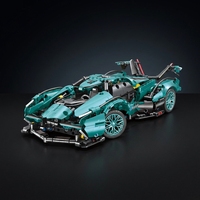 Ensemble de blocs de construction mécaniques de supercar V12, voiture de course technique à monter soi-même, améliorable en version télécommandée, cadeau pour garçons