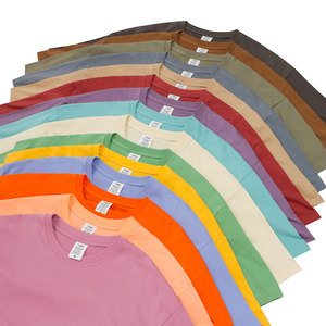 190Gsm haute qualité coton lourd surdimensionné T-shirt poids lourd personnalisé Streetwear blanc surdimensionné T-shirt hommes T-shirt - Product Image 1