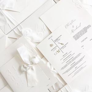 Inviti Matrimoniali Personalizzati con Totem Colorati all'Ingrosso con Busta Stampa a Colori e Stampa a Caldo per Eventi Nuziali Ringraziamenti - Product Image 1