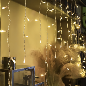 Luci a LED a Forma di Ghiacciolo per <span class=keywords><strong>Soffitto</strong></span>, Luci Scintillanti Natalizie a Filo per Feste, Centri Commerciali, Cortili, Decorazioni Interne ed Esterne - Product Image 4