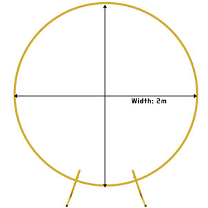 Wokceer Round Backdrop Stand 6.6FT <strong>Circle</strong> <strong>Balloon</strong> <strong>Arch</strong> Frame <strong>Circle</strong> Backdrop Stand Gold Round <strong>Arch</strong> f - Product Image 3