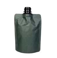 Sac de recharge écologique pochette à bec en papier kraft compostable pochettes d'emballage pour shampoing liquide