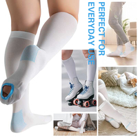 Compports Custom 20-30mmHg Chaussettes hautes de compression anti-embolie Taille S à 2XL Haute élasticité