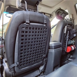 Tactical Car Seat <b>Back</b> Storage Rack MOLLE Grid Panel Outdoor Vehicle Organizer ABS Material Universal Fit - Product Image 3