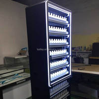 Étalage de cigarettes avec éclairage LED de type porte pour magasin de tabac