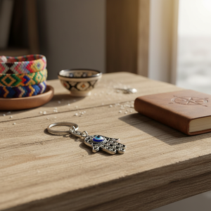 พวงกุญแจ Hamsa โลหะ10x4ซม. - Product Image 3