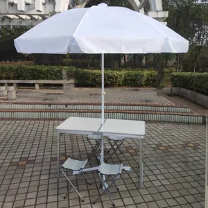 Payung teras payung teras bundar lipat antiair tahan angin penyangga payung pisang luar ruangan taman dengan alas