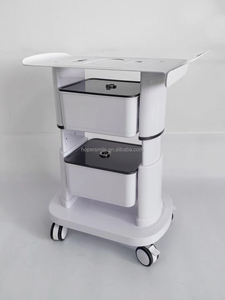 Beauty Salon <b>Trolley</b> Salon Special <b>Trolley</b> Hair Salon <b>Trolley</b> Black Pink Cart - Product Image 3