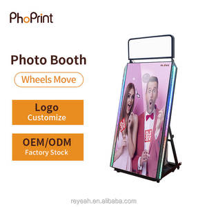 2024 Beauty Wood Vintage Selfie Magic Mirror Photo Booth Machine con impresora y cámara - Product Image 4