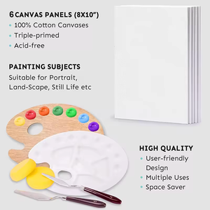 Bview Art Portable Pliant Durable Dessin En Bois Italie Croquis <span class=keywords><strong>Chevalet</strong></span> Boîte <span class=keywords><strong>Kit</strong></span> Avec 24 Peinture Acrylique Pinceau Palette Couteau - Product Image 4