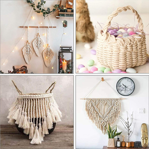 Dây Gai Dầu Diy Handmade Đan Vintage <span class=keywords><strong>Twine</strong></span> Màu Sắc Tự Nhiên Thủ Công Túi Bện Dây Đay - Product Image 3