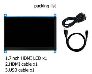 Hot bán cửa sổ 11/10/8.1/8/7 7 inch Raspberry Pi cảm ứng màn hình hiển thị 1024x600 IPS cảm ứng điện dung màn hình CTP TFT LCD hiển thị - Product Image 6