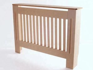 Cubierta de <span class=keywords><strong>Radiador</strong></span> Milton Moderna, Sin Terminar, Sin Pintar, Rejilla de MDF para Gabinete, Pequeña - Product Image 2