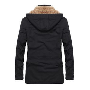 Giacche da <span class=keywords><strong>Uomo</strong></span>, Nuova Giacca Invernale da <span class=keywords><strong>Uomo</strong></span>, Parka con Cappuccio in <span class=keywords><strong>Pelliccia</strong></span>, Cappotto Imbottito in Pile, Taglie M~5XL, Giacca Spessa e Calda - Product Image 5
