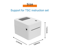 Imprimante thermique de bureau sans fil haute vitesse pour étiquettes d'expédition 110 mm, 4 pouces, BT-112 en stock, 203 dpi, marque BETTER, garantie 1 an