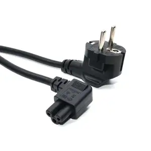 EU 2-poliger Stecker an C5 90 Grad/Winkel Kleeblatt kabel Netz kabel Kabel PC-Monitor