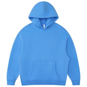 Sweat à capuche unisexe personnalisé, couleur unie, 100% coton, coupe décontractée, imprimé, avec poche, pour l'hiver - Product Image 2