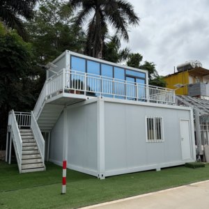 บ้านคอนเทนเนอร์สำเร็จรูป TOPPRE เทคโนโลยีใหม่ แบบถอดประกอบได้ บ้านคอนเทนเนอร์หรูหรา ขนาด 20 ฟุต 40 ฟุต โครงสร้างคอนเทนเนอร์สำเร็จรูป - Product Image 1
