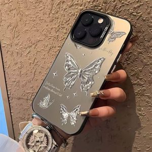 Custodia Premium per Telefono con Farfalla Volante Argentata Stile Retrò Compatibile con <span class=keywords><strong>iPhone</strong></span> <span class=keywords><strong>11</strong></span> 12 13 14 15 16 17 Pro Max - Product Image 2