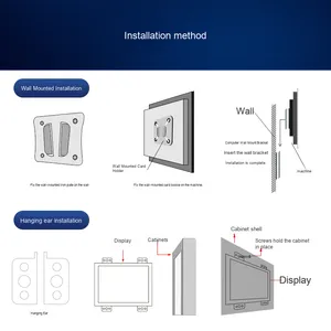 Màn hình công nghiệp 8-15inch HD mi màn hình cảm ứng Intel Quad-core DDR4 RAM Wall Mount EU/UK/AU mới - Product Image 6