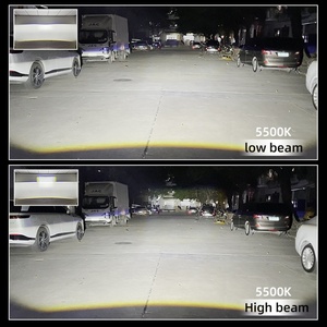 SANVI S500 Waterproof Auto Led Grille <b>Lights</b> 75w 108w 5500k Blue Lens Fog <b>Work</b> External Auxiliary <b>Lights</b> - Product Image 5