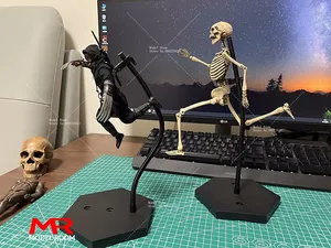 Soporte de exhibición universal de PVC con diseño de hueso de serpiente para figuras de acción de soldados, modelos a escala 1:6, 1:9, 1:12, figuras de anime BJD y muñecas - Product Image 6