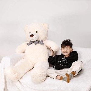 Wholesale Kids Cartoon Stuffed Animal Soft Plush White Teddy Bear - Product Image 2