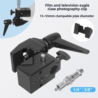 Support universel à pince pour téléphone/tablette, fixation réglable super robuste pour diffusion en direct, vlogging et enregistrement vidéo aérien