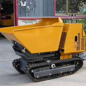 Gratis pengiriman Manual Mini dilacak Dumper hidrolik Diesel Dump Transporter multifungsi Crawler Mini Dumper untuk rumah - Product Image 1