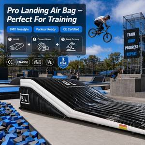 Coussin d'atterrissage gonflable commercial pour BMX, <span class=keywords><strong>VTT</strong></span>, FMX, skateboard, sports extrêmes, entraînement, CE EN4960 ASTM EN14960, respectueux de l'environnement, 500 kg - Product Image 3