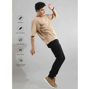 เสื้อยืดคอกลม แขนเสื้อแบบดรอปโชลเดอร์ 180 GSM เนื้อผ้านุ่ม สบาย น้ำหนักเบา ระบายอากาศได้ดี คุณภาพพรีเมียม เหมาะสำหรับทั้งผู้ชายและผู้หญิง - Product Image 1