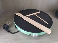 Crêpière et crêpière 30cm 1000W 3 en 1 poêle à pâtisserie électrique manuelle température réglable grill avec bouton de commande