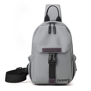 Fashion Men's Crossbody Bag Gray Large Capacity Lightweight Casual Shoulder Bag Everyday Use Spring 2025 - Product Image 5