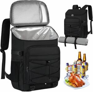 Factory Lightweight Tactical <b>Cooler</b> <b>Backpack</b> Insulated Leak-Proof Soft Bag with 30-Can Large Capacity for Picnics - Product Image 1