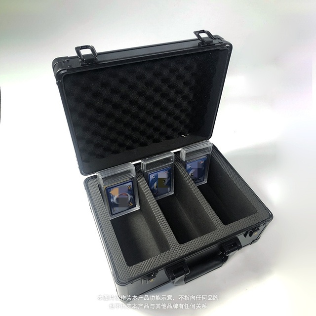 graded card case with wheels Graded Card Case with Lock (Two Row) + TSA Bypass – GoldenFishGames main image 1