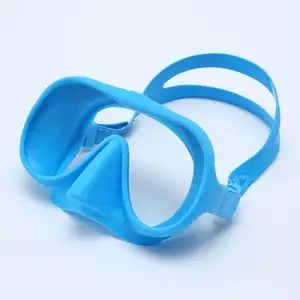 HOTDIVE DM23 Adult Scuba Diving Masks Gear Freediving Liquid Silicone PC diving masks suppliers