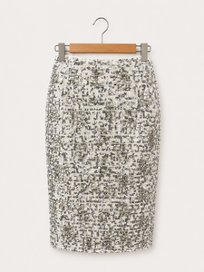 Falda Midi de Lentejuelas para Mujer, Elegante Falda de Fiesta de Cintura Alta, Falda Lápiz Ajustada a la Moda para Damas, Ropa de Noche - Product Image 2