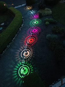 Đèn chiếu sáng sân vườn năng lượng mặt trời, chống nước IP67, đổi màu RGB LED, cắm đất - Product Image 4