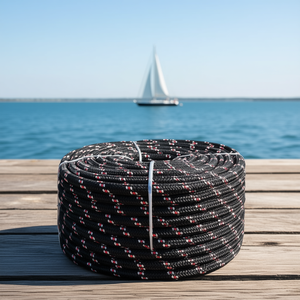 Corda Marina in Polipropilene 1,3 mm Nera 50m, Grado Industriale, Intrecciata e Giuntabile - Product Image 2