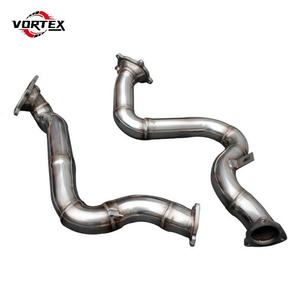 Sistema de Escape de Carreras de Acero Inoxidable de Alta Calidad de 1.5 mm de Espesor, Fabricado por Vortex Factory, para Audi S6 S7 RS6 RS7 C7 C7.5 4.0T Downpipe - Product Image 5