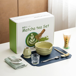 Caja de <span class=keywords><strong>Matcha</strong></span> Japonés <span class=keywords><strong>con</strong></span> 10 Piezas, Incluye Batidor, Tazón y Cucharas - Product Image 1