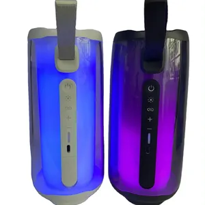 Mini haut-parleur sans fil portable haute définition 10W avec connexion USB à lumière RVB pour le camping familial en plein air et les vacances de fête