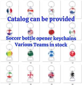 Porte-clés de football en métal émaillé de luxe en gros, mousqueton, porte-clés d'équipe de football, porte-clés de basket-ball RTS pour voitures et clés - Product Image 5