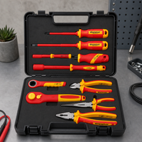Kit d'outils de jardin robuste en acier au chrome-vanadium de haute qualité avec mallette rigide, option OEM, clés ajustables, facile à transporter