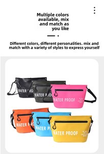 Sac à dos de randonnée et d'escalade transparent imperméable en polyester 2L pour <span class=keywords><strong>femme</strong></span> Get-Fit Sport Ocean <span class=keywords><strong>Pack</strong></span> avec pochette zippée – Tout usage - Product Image 3