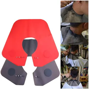 Silicone Hair Shawl Haircut Neck Shield Barber Hairdressing Cape Hair Cutting Collar