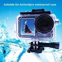 Étui étanche sous-marin 60 m pour OSMO Action 6 5Pro 4 3, étui de protection pour la plongée, kit d'accessoires pour caméra sportive avec perche flottante