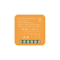 Module d'interrupteur WiFi miniature Esp8684 Tuya 1/2/3 voies, compatible avec la commande vocale via l'application Smart Life, Alexa et Google Home